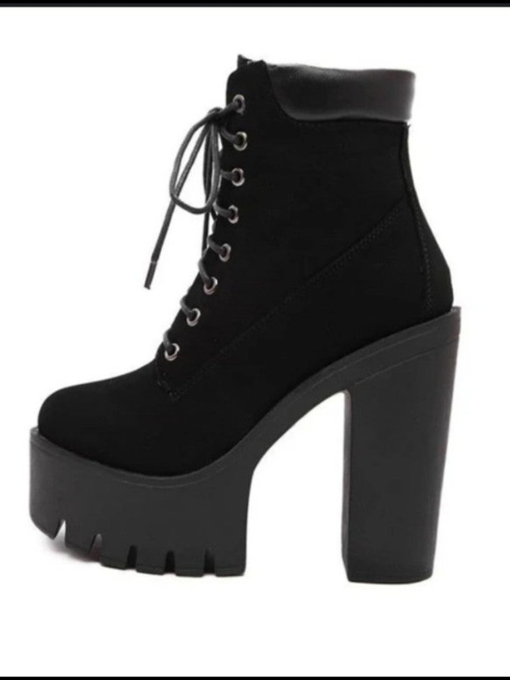 Platform Lace-Up Boots